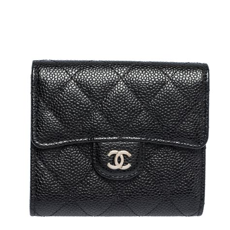 chanel womens folding wallets black 2019 cruise